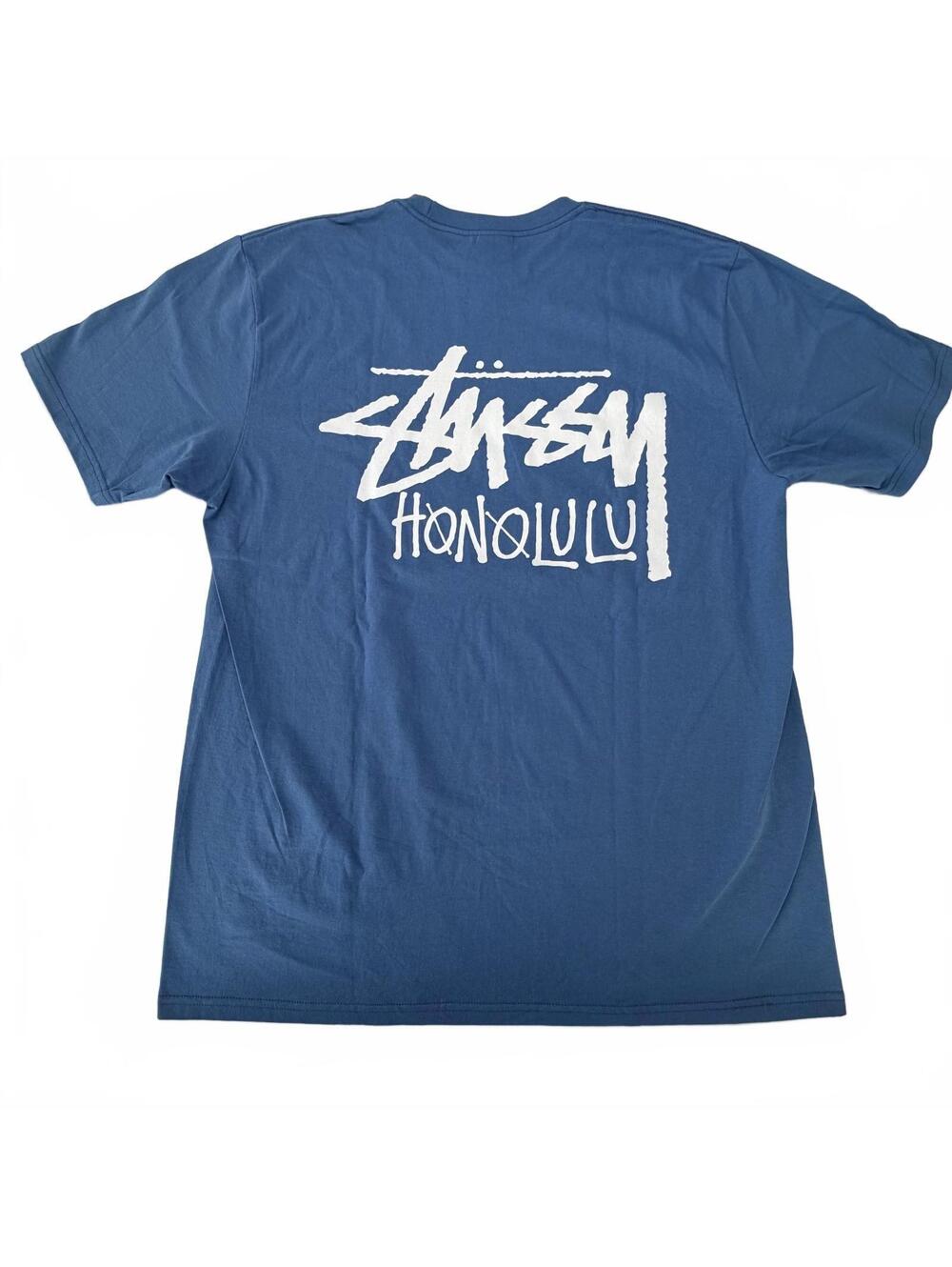 Stussy Honolulu Chapter Tee Blue Size L Rare Color